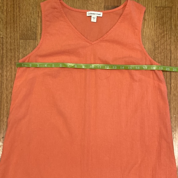 Coldwater Creek Coral Tunic Top Size Small - Picture 7 of 9